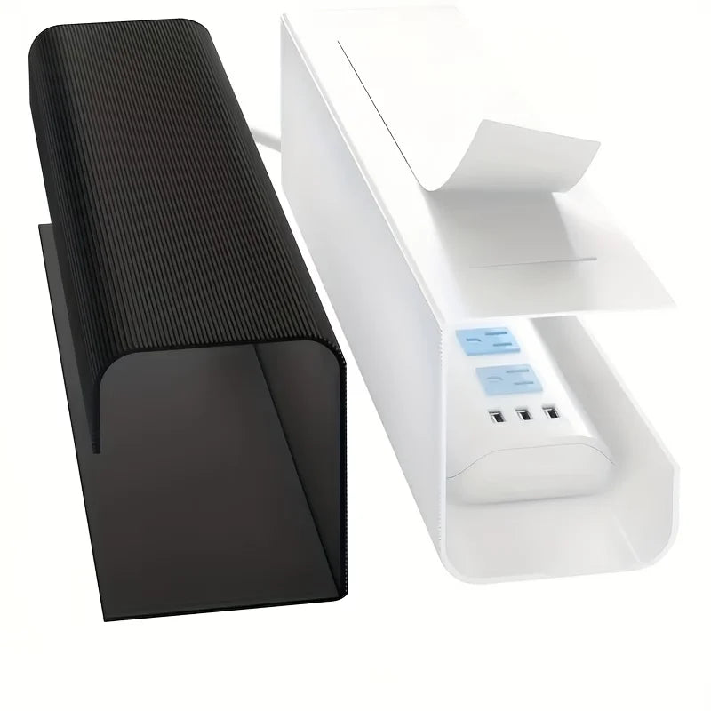 Stick-On Under-Desk Cable Tray